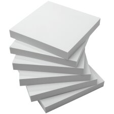 sigel Haftnotizen 75 x 75 mm blanko weiß 6...
