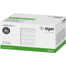 sigel Haftnotizen 125 x 75 mm blanko weiß 6...