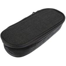kangaro Schlamper-Etui oval aus Polyester schwarz