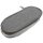kangaro Schlamper-Etui oval aus Polyester hellgrau