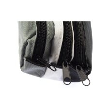kangaro Schlamper-Etui 3 Fächer grau / weiß /...