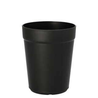 PAPSTAR Circulware Mehrweg-Trinkbecher PP 0,4 l schwarz