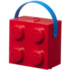 LEGO Brotdose mit Tragegriff rot