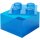LEGO Aufbewahrungsstein STORAGE BRICK 4 TOP LID transluzent-blau
