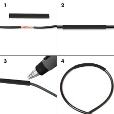LogiLink Schrumpfschlauch-Set 300-teilig schwarz