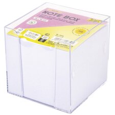 folia Zettelbox Kunststoff 90 x 90 mm glasklar /...