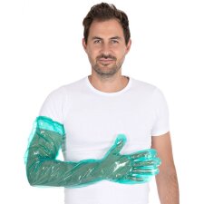 HYGOSTAR LDPE-Handschuh SOFTLINE LONG PLUS grün 50...
