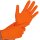 HYGOSTAR Nitril-Handschuh DIAMOND GRIP M Größe: 8 orange 50 Stück