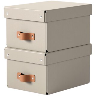 LEITZ Aufbewahrungsbox-Set Puro Karton 7 Liter salbeigrün