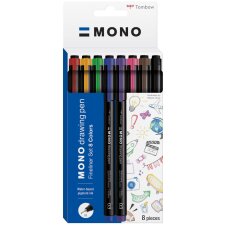 Tombow Fineliner MONO drawing pen 8er Etui