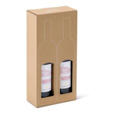 ColomPac Wein-Präsentkarton braun für 3 Flaschen