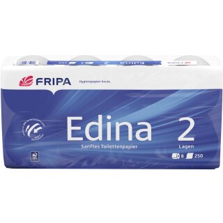 Fripa Toilettenpapier Edina 4-lagig hochweiß