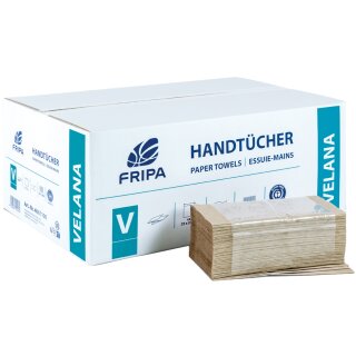 Fripa Handtuchpapier VELANA 250 x 230 mm V-Falz braun