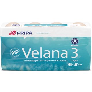 Fripa Toilettenpapier Velana 2-lagig braun