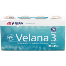 Fripa Toilettenpapier Velana 2-lagig braun