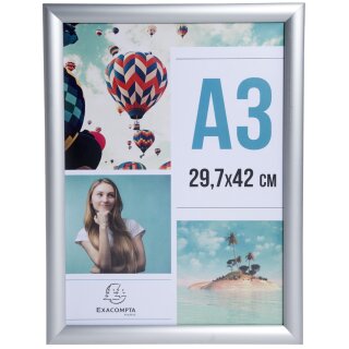 EXACOMPTA Plakatrahmen DIN A3 silber eloxiert