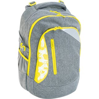 EBERHARD FABER Schulrucksack X-Style grau/neongelb