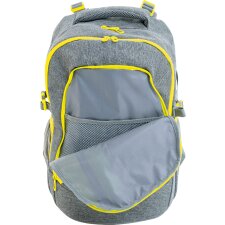 EBERHARD FABER Schulrucksack X-Style grau/neongelb