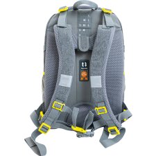 EBERHARD FABER Schulrucksack X-Style grau/neongelb