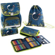 EBERHARD FABER Schulranzen-Set EFAlino Dinosaurier 4-teilig