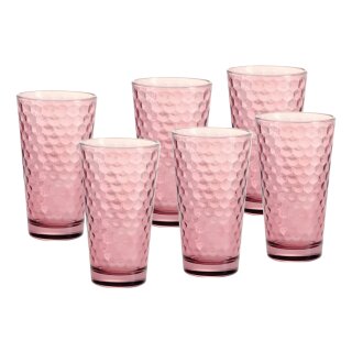 Ritzenhoff & Breker Trinkglas FAVO 400 ml berry 6 Stück