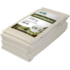 AGRIplus Gewebeplane mit Ösen 8 x 10 m weiß...