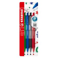 STABILO Druckkugelschreiber pointball colorful 4er Etui