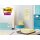 Post-it Haftnotizen super sticky Recycling z-notes gelb
