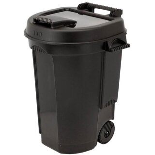 EDA Abfalltonne 110 Liter Kunststoff schwarz