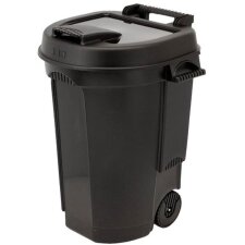 EDA Abfalltonne 110 Liter Kunststoff schwarz