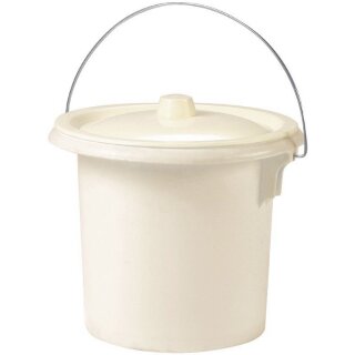 EDA Hygiene-Eimer mit Metallgriff 5,5 Liter creme