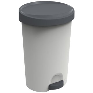 EDA Tret-Abfallbehälter Stepy 70 Liter PP grau/beton