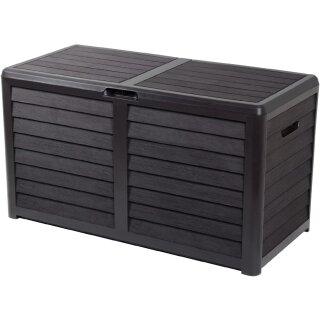 EDA Gartenbox BAYA 420 Liter in Holzoptik anthrazit
