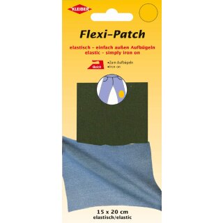 KLEIBER Flexi-Patch zum außen Aufbügeln oliv