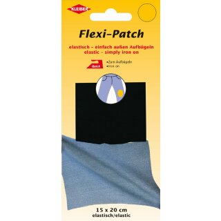 KLEIBER Flexi-Patch zum außen Aufbügeln schwarz