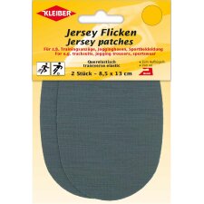 KLEIBER Jersey-Bügelflicken 85 x 130 mm grau 2...