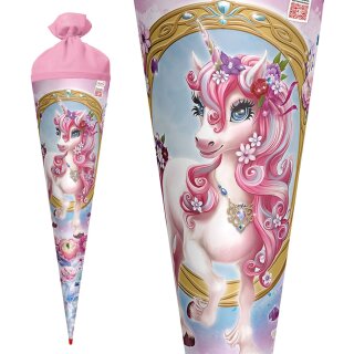 ROTH Schultüte "Einhorn Beauty" rund 700 mm