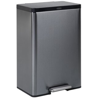 Rubbermaid Tret-Abfalleimer Elite Step-On 45 Liter anthrazit aus Edelstahl