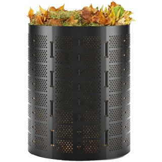 Bradas Kompostbehälter 400 Liter aus HDPE schwarz