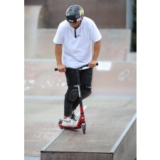 SCHILDKRÖT Tretroller Stunt Scooter Flipwhip Metallic Red schwarz/rot