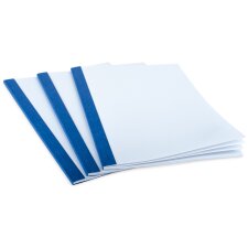 pavo Thermobindemappe Lederstruktur DIN A4 3 mm blau 25...