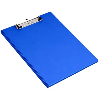 pavo Klemmbrett-Mappe mit Folienüberzug DIN A4 blau 10 Stück