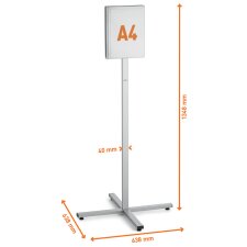 DURABLE Infoständer INFO STAND OUTDOOR DIN A4 grau
