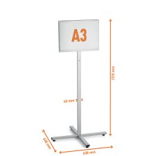 DURABLE Infoständer INFO STAND OUTDOOR DIN A3 grau