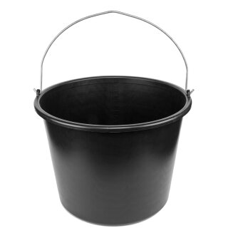 Bradas Baueimer 16 Liter PVC schwarz