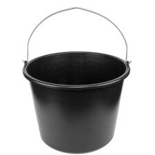 Bradas Baueimer 16 Liter PVC schwarz