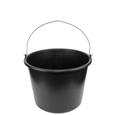 Bradas Baueimer 12 Liter PVC schwarz