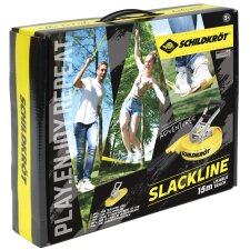 SCHILDKRÖT Slackline Länge: 15 m gelb