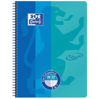 Oxford Collegeblock DUO Touch A4+ rosa / gelb