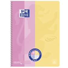 Oxford Collegeblock DUO Touch A4+ rosa / gelb